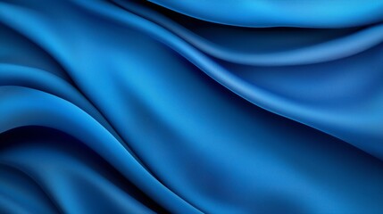 Obraz premium A close up of a blue fabric with folds