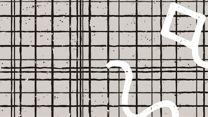 Seamles pattern, grid grungy background, vector illustration.