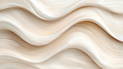 Obraz premium a close up of a white fabric with wavy lines