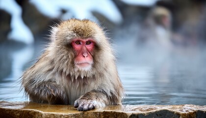 Fototapeta premium portrait of a macaque