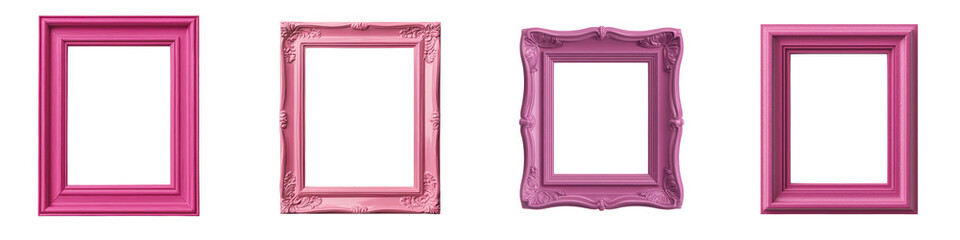 Vibrant Pink Frames   Stylish and Aesthetic Picture Frames for Art Decor and Interior Design ...