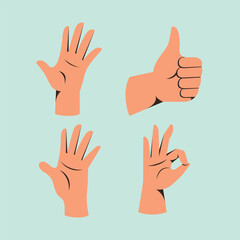 Handdrawn semi detailed flat vector