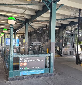 Yankee Stadium Subway Station, 161 Street, Bronx, New York, USA. Photo by Artist Nadia Russ.