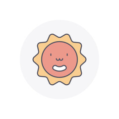 Sun  vector icon
