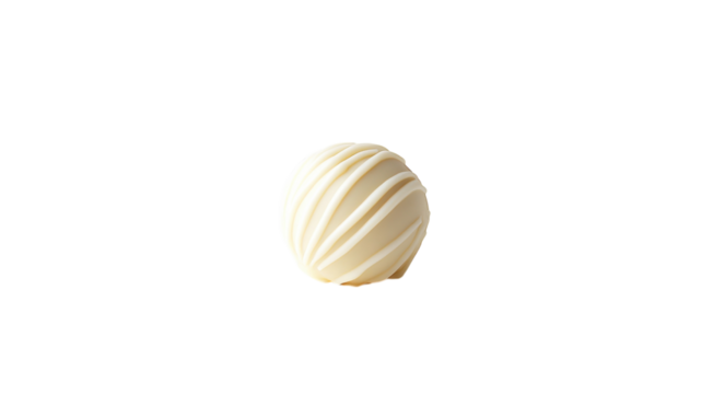 Indulge in the Decadence of a Single White Chocolate Truffle Perfect for Celebrations, Gifting, or Personal Treats.