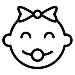 Baby or newborn icon