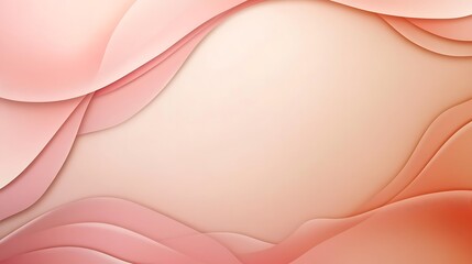 Abstract Peach And Pink Wave Background Design