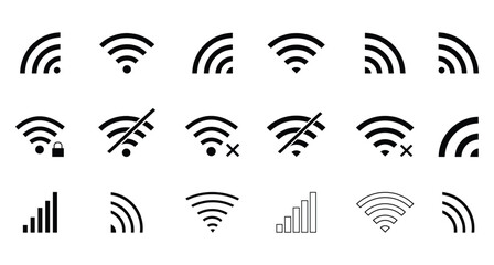 Wireless and Network vector icon design