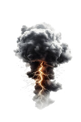 Explosion, Smoke, Lightning, Art, Image, with Transparent Background PNG, for Stickers, T-Shirt Print, Cap, Mug, Slippers, Mousepad, Transparent PNG