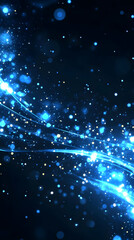 Abstract Blue Glowing Background