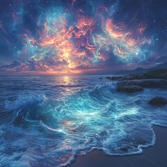 Fototapeta premium nature, phenomena, natural, events, weather, lightning, thunderstorm, hurricane, tornado, earthquake, tsunami, volcanic eruption, aurora, geyser, waterfall, flood, drought, landslide, avalanche, hails