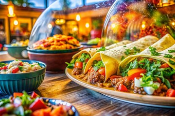 Mexicali Express Beaverton Oregon: Vibrant Double Exposure Food Photography