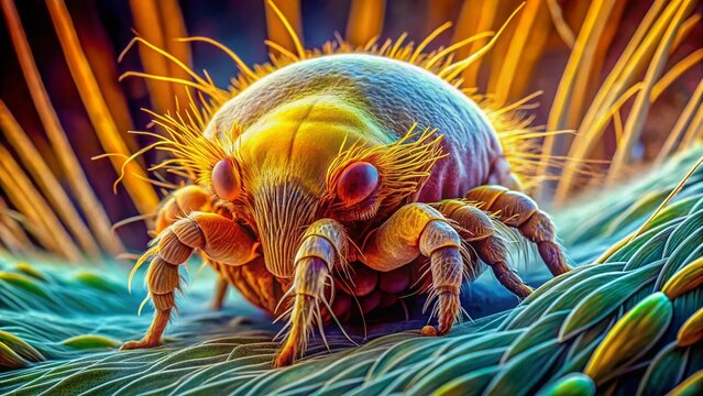 Microscopic Close-up of Canine Ear Mites:  Infestation Diagnosis