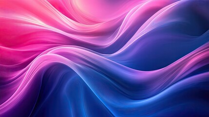 Obraz premium Abstract pink and blue flowing waves background.