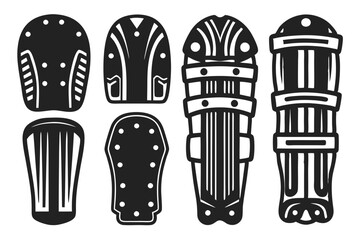 set of cricket Arm guard illustration vector illustration