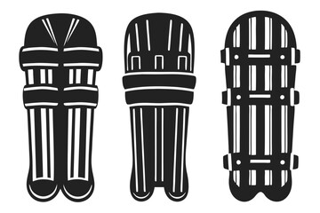 set of cricket Pads illustration vector illustration