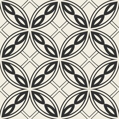 A modern design created with black and white lines, creating an optical pattern.
