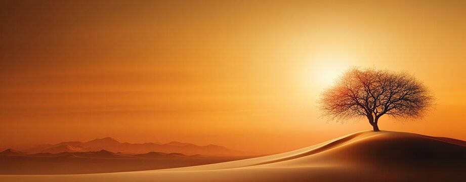 Develop a striking template of a drought-stricken land to illustrate global warming, with ample copy space.