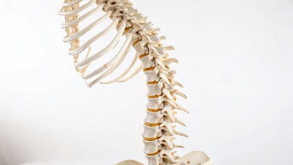 Minimalist Spine Anatomy:  Detailed Vertebrae Illustration