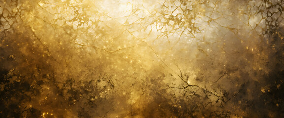 Panoramic gold background featuring a distressed metallic grunge finish with sparkling highlights.