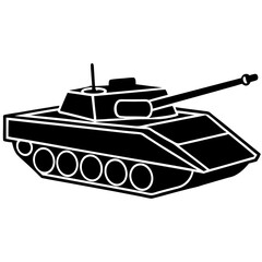 Fototapeta premium tank isolated on white background