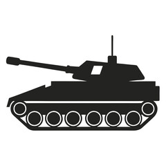 Obraz premium tank isolated on white background