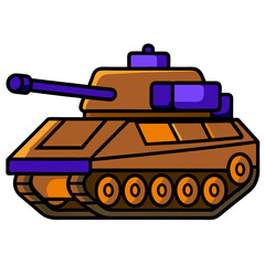 tank isolated on white