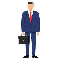Flat Vector Illustration of Professional Figures in Iconic Attire on a White Background.

