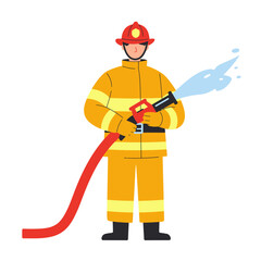 Flat Vector Illustration of Professional Figures in Iconic Attire on a White Background.
