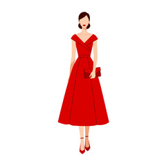 Flat Vector Illustration of Professional Figures in Iconic Attire on a White Background.
