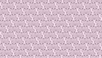 Pattern of concentric semi circles arranged in a scallop like design.
The semi-circles are closely packed together, creating a continuous and uniform pattern across the entire image