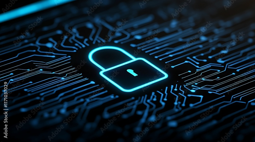 Aufkleber privacy anonymity concept, secure login screen with lock icon and anonymous profile for digital secu