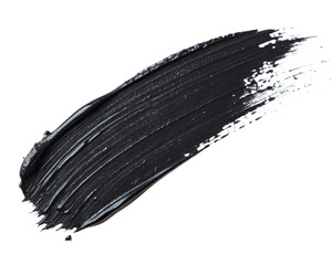 Fototapeta premium Blak Paint stroke isolated on white