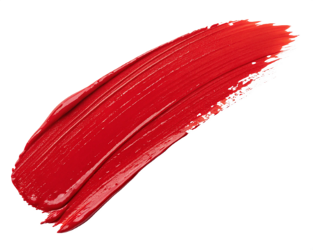 red paint stroke isolated on white png