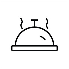 food tray vector icon line template