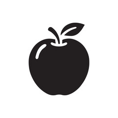 apple silhouette vector
