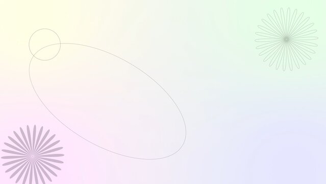Elegant Soft Gradient With Flowers Animated Background