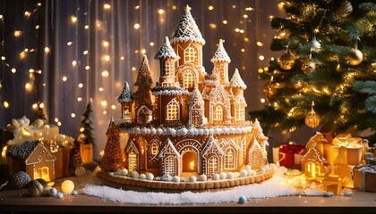 Generated Twinkling fairy lights for a warm and festive atmosphere