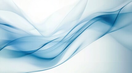 Naklejka premium Abstract Blue Wave Design: Serene Digital Art