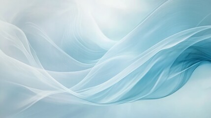 Fototapeta premium Abstract Blue Waves: A Serene Visual Symphony