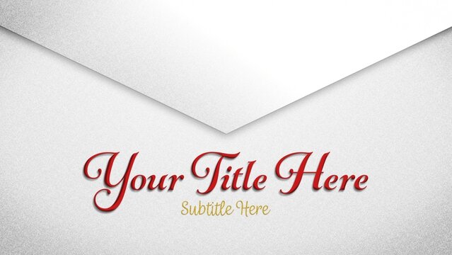 Enveloppe Invitation Animated Card Title Intro