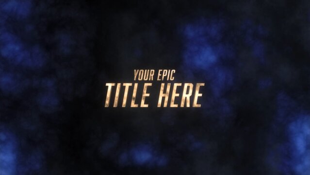 Epic Explosion Cinematic Trailer Title Intro