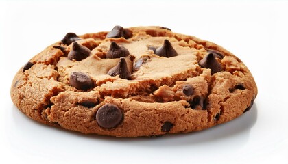 Fototapeta premium Delicious Chocolate Chip Cookie: A Warm, Rustic Delight