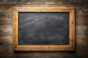 Double exposure fuses glossy blackboard's detail with realistic black slate texture.