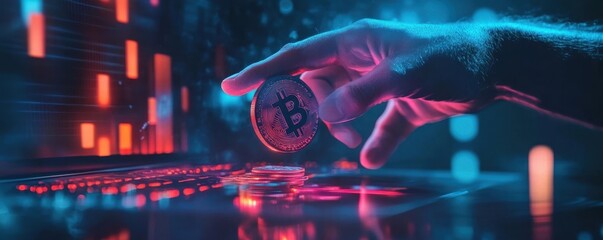 Cyber Theft   Hand Reaching from Computer Screen to Steal Digital Coins