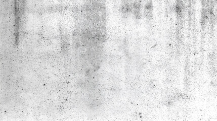 Fototapeta premium White concrete wall showing signs of aging and wear with black stains