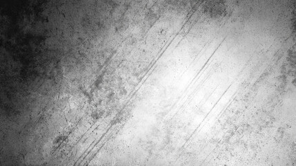 Obraz premium Scratched gray concrete surface forming dramatic background texture
