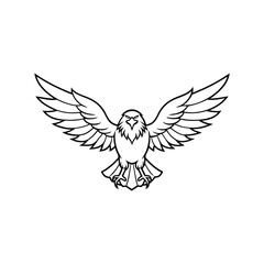 Obraz premium Bold and Fierce Eagle Artwork for Illustrations and Branding