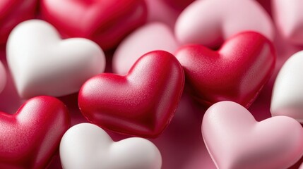 Obraz premium Valentine’s Day greeting card background template with heart shape