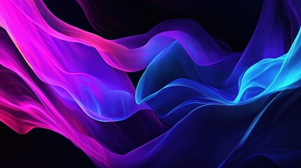 Obraz premium Abstract Neon Lights Flowing